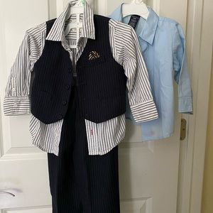 Cute 2 year old suit with tie.
